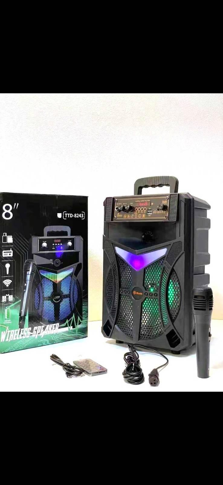 8" Wireless Speaker 8243 With Wire Mic