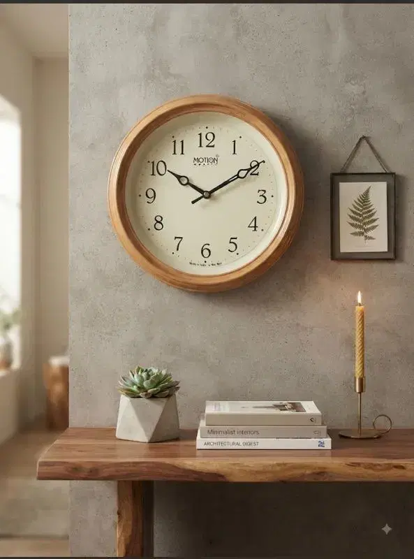 Small Round Quartz Wall Clock For Home, Office, Decor