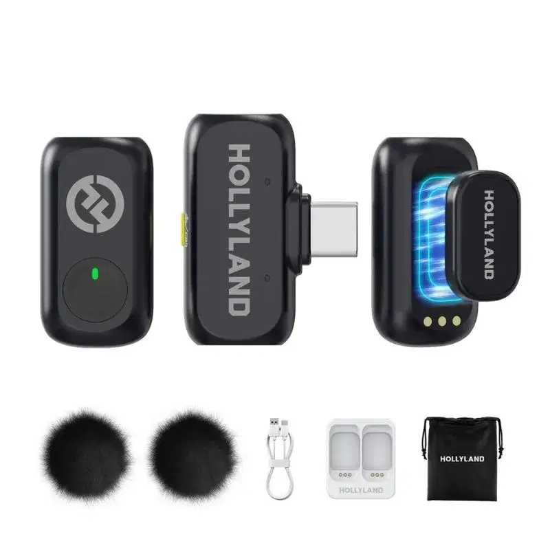 Hollyland LARK A1 Mini Duo 2-Person Ultra-Compact Wireless Microphone 