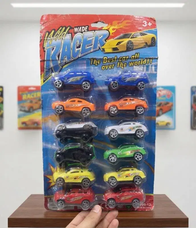 Wild Racer 10-Piece Die-Cast Mini Toy Car Set for Kids – Multicolored Alloy Model Racing Cars Play Set