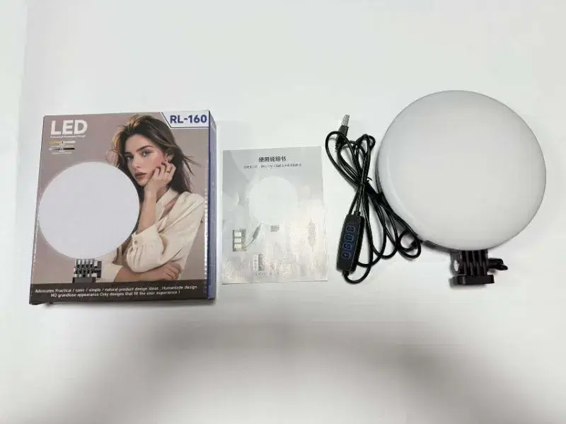 RL-160 LED Full Screen Lighting Supplement Lamp for Photography, Mobile Phone Lighting Supplement Lamp