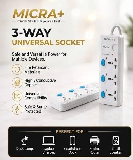 Micra 113+ 3port Multiplug 1500watt