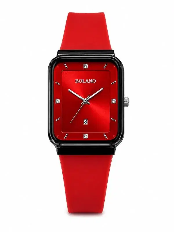 Silicone Strap Rectangle DIFFRENT COLOR  BOLANO Watch: 