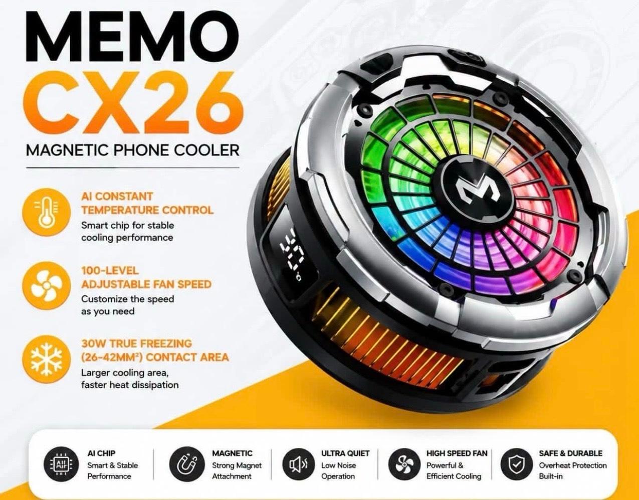 Phone cooler (30W) Latest Product of Memo Brand Extra AI cooling