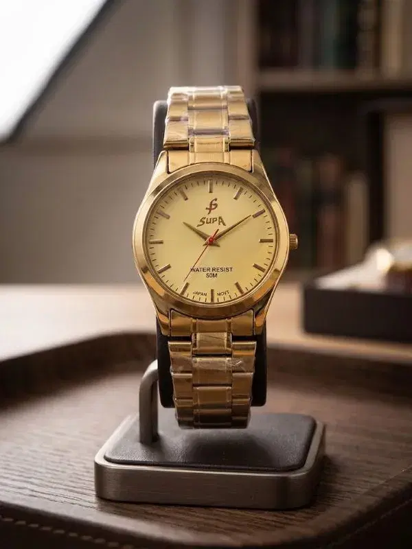 SUPA Water Resistant 50M  Stainless Steel Analog Watch for Men