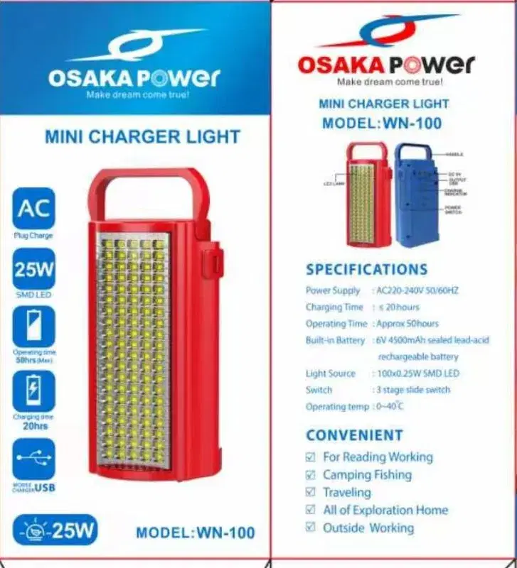 Osaka Rechargeable WN-100 LED Light