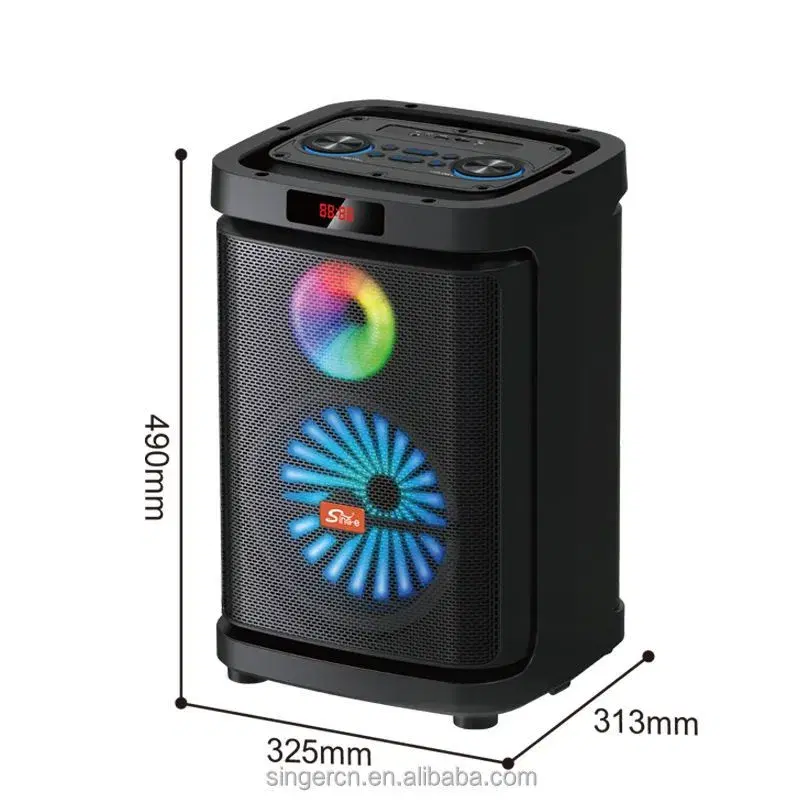 ZQS10103 Powerful Loud Sound with Deep Bass RGB Light Show Portable Party Bluetooth Speaker for Outdoor Beach Camping