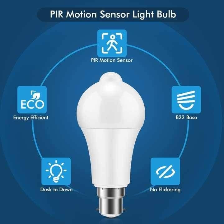 9watt PIR motion Sensor Bulb (Movement Detection On Dark)
