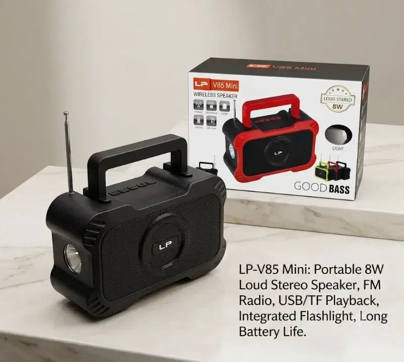 LP-V85 Super Antena 4 Inch , Good Bass wireless Speaker.