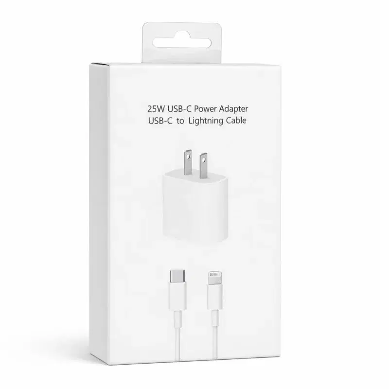 25W USB--C POWER ADAPTER USB-C TO LIGHTNING CABLE 