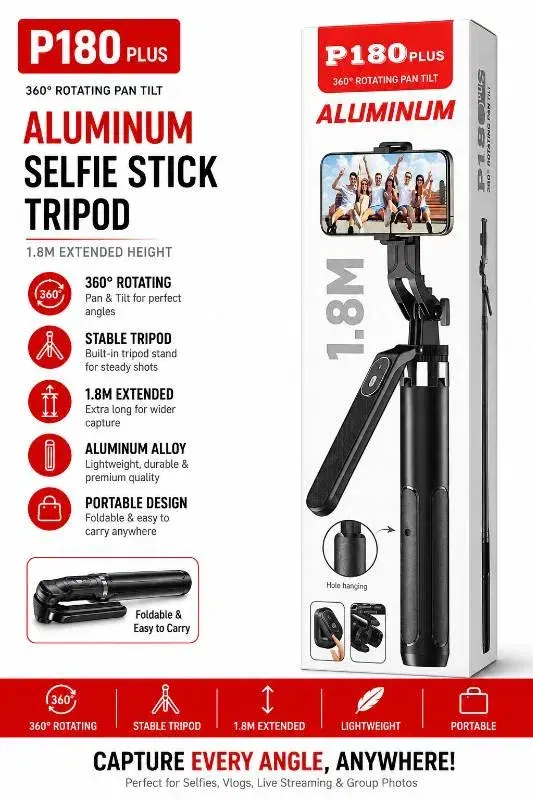 P180 TRIPOD SELFIE STICK  
