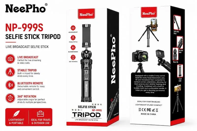 NEEPHOO NP-999S SELFIE STICK TRIPOD 