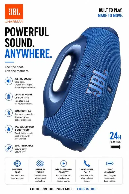 JBL DEEP BASS  POWERFULL SOUND 
