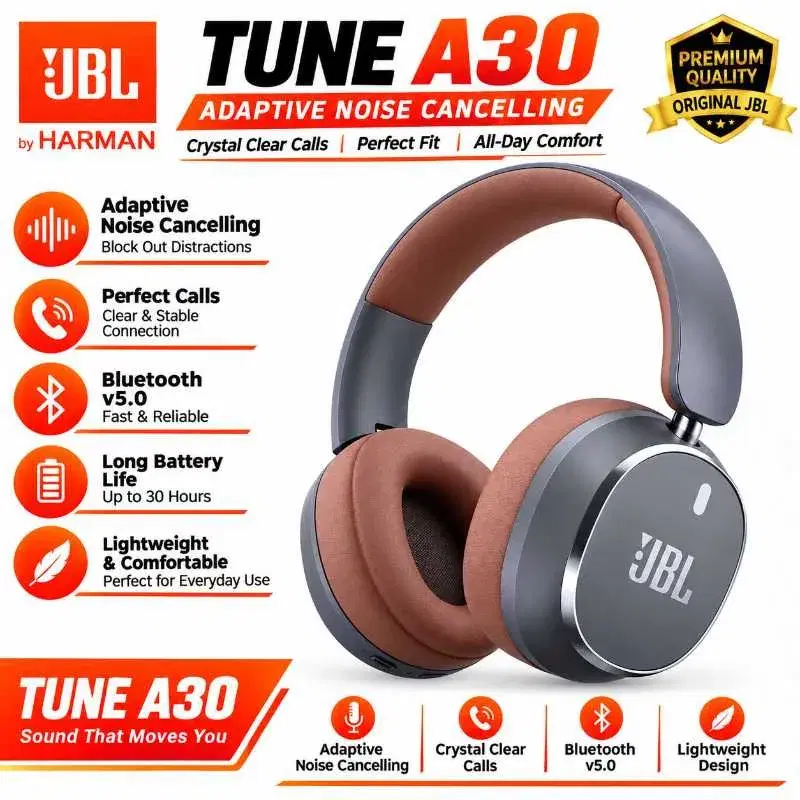 JBL TUNE A30 ADAPTIVE NOISE CANCELLING GAMING HEADSET 