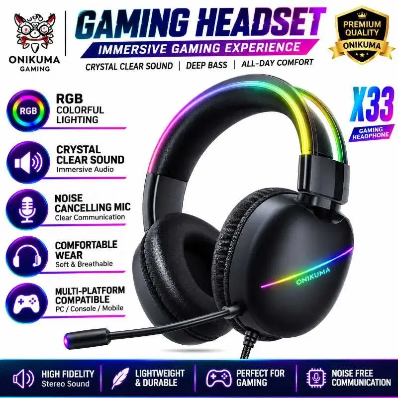 X33 GAMING HEADSET 