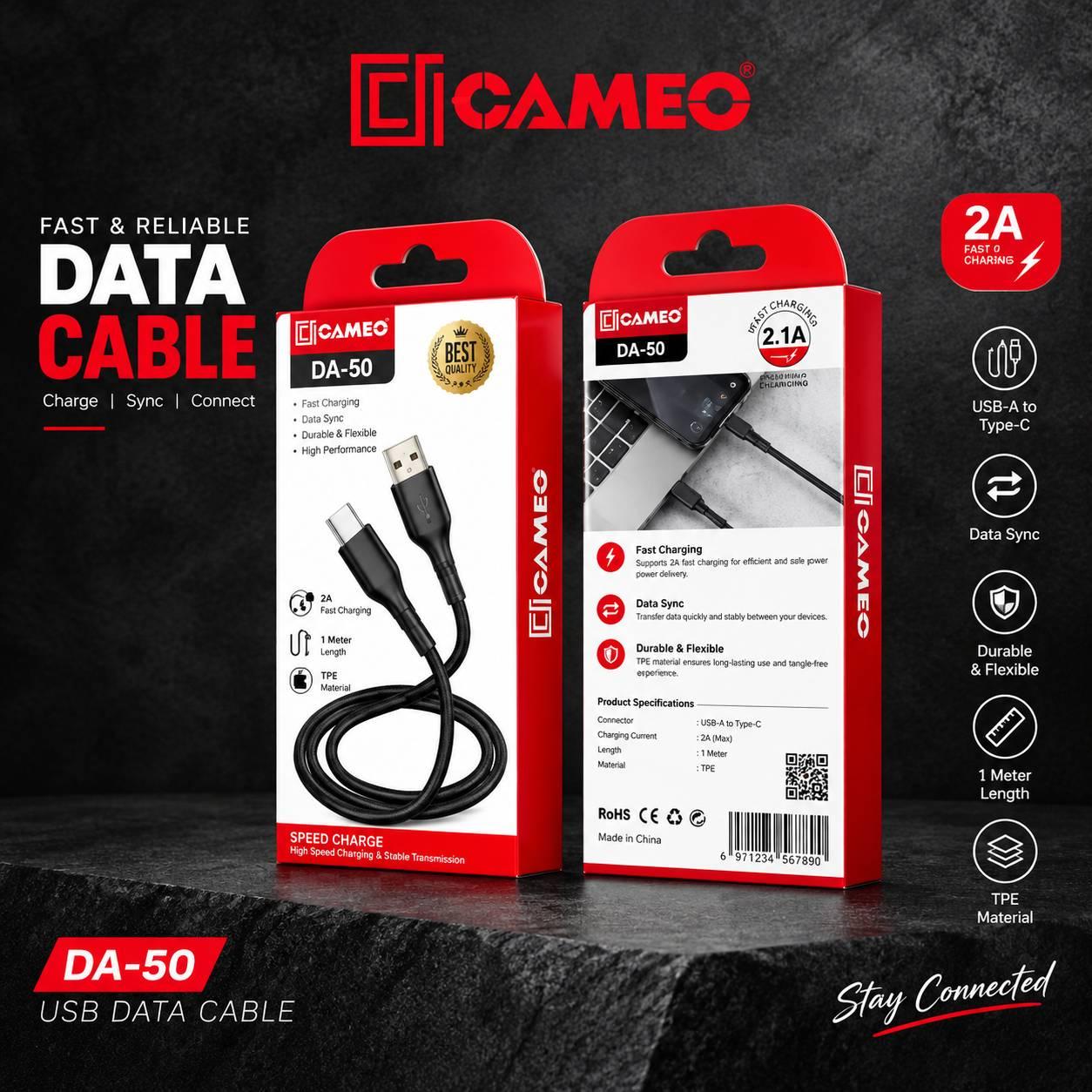 CAMEO | DA-50| Apple Data Cable 2.4A