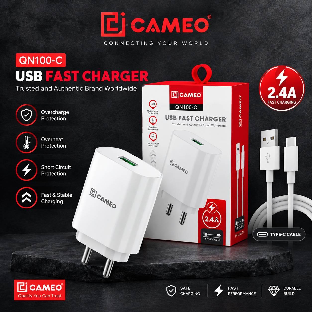 CAMEO | QN 100-C | Micro 2A + Type C Cable
