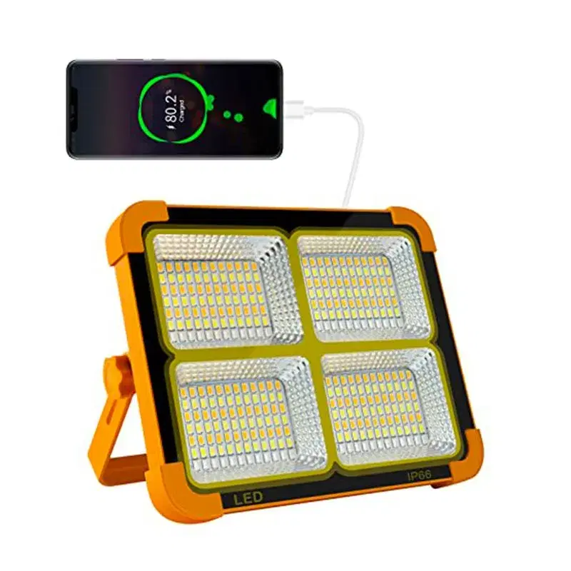 50W Portable Led Work Solar Light | IP66 with Stepless Brightness 