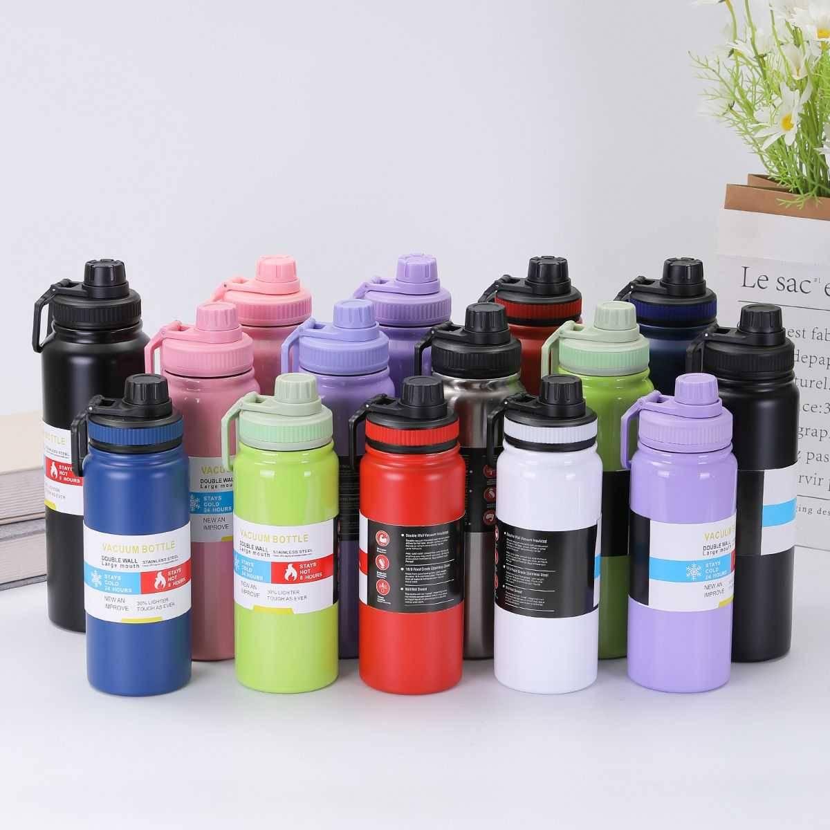 Sport Bottle 1000ml Thermal Insulation Carry Hook