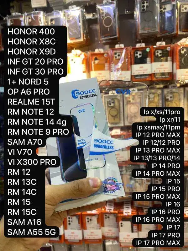 900CC BORDERLESS PREMIUM PRIVACY TEMPERED GLASS 