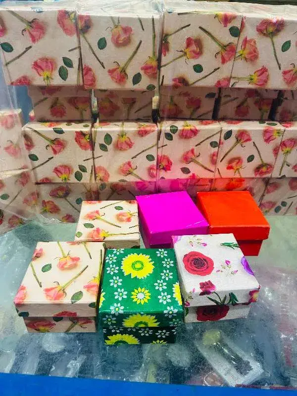 Watch Box -Multi-Pattern Floral & Solid Color Gift Box Set for Jewelry & Watches