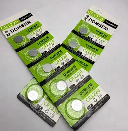  CR1220 3V Lithium Button Coin Cell Batteries for Watches, Calculators & Small Electronics 