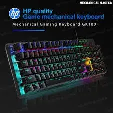 HP GK100F Real Mechanical Keyboard Gaming Blue Switch GK100 F