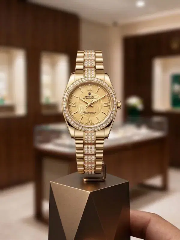 Rolex Luxury Party Wear Premium Watch For Ladies  thumbnail 5