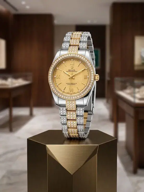 Rolex Luxury Party Wear Premium Watch For Ladies  thumbnail 4