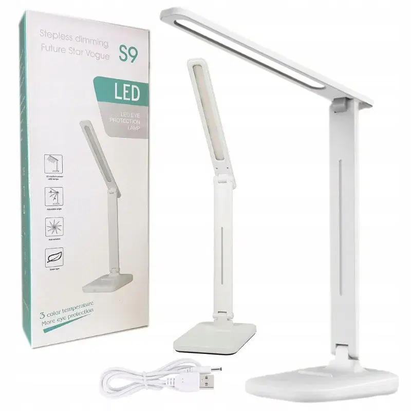 S9 LED Foldable Desk Lamp | 3 Color Modes | Stepless Dimming | Eye-Care Study & Reading Table Light | USB Powered,Table Lamp thumbnail 3