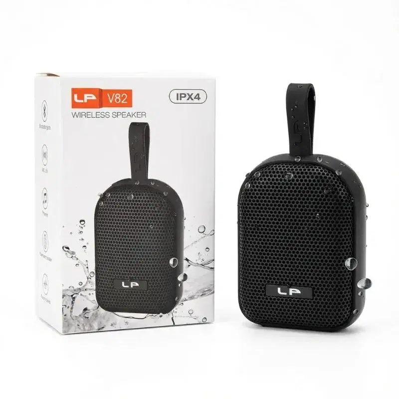LP-V82 TWS Wireless Bluetooth Speaker – 8W Super Bass Portable Outdoor Speaker with IPX4 Waterproofing & FM Radio thumbnail 3