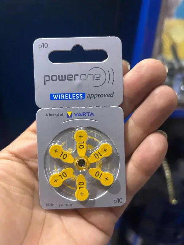  Pack Of  6* Batteries For Hearing Aids  कान नसुन्ने मानिस को मेसिन मा लगाउने Battery . Model no P10 thumbnail 3