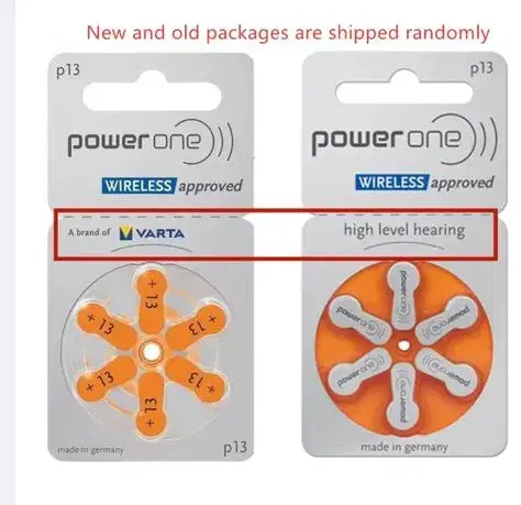 Power One P13 Hearing Aid Batteries 1.45V(6 Batteries set)कान नसुन्ने मानिस को मेसिन मा लगाउने Battery . Model no P13 thumbnail 3