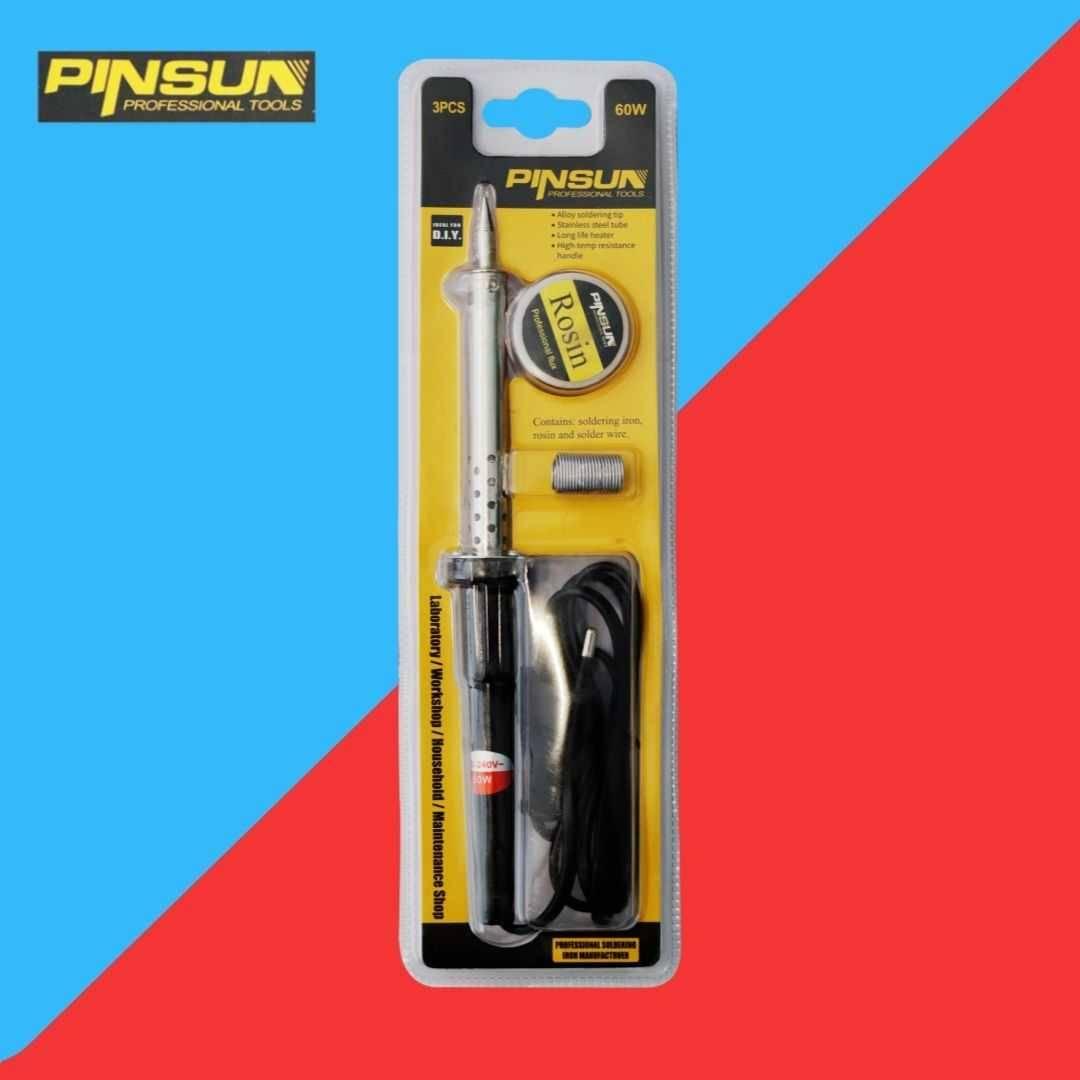 PINSUN Soldering Iron 60watt (Combo Iron, Wire And Rosin) thumbnail 2
