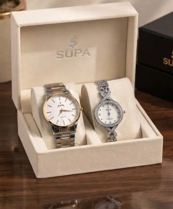 Supa Ladies & Gents Watch Combo set - Perfect For Gifing On Wedding,Anniverssary, Birthday  thumbnail 5
