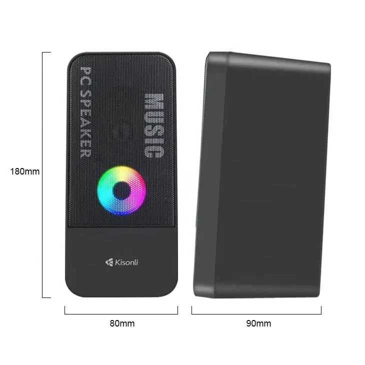 Kisonli X9 Basic RGB Wired Speaker thumbnail 2