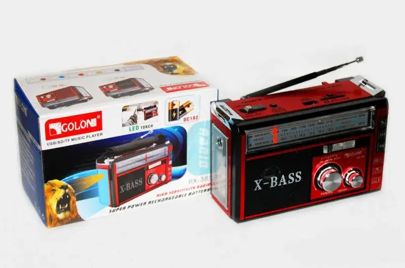 Rx-381BT Multimedia/Multi-function Radio Set (USB/TF Card Player/Bluetooth/Flashlight with Built-In Rechargeable Battery) thumbnail 4