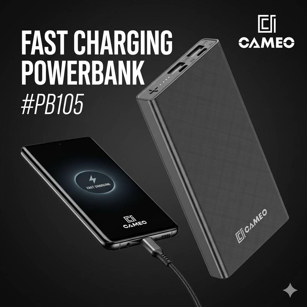 Cameo  PB105 Power Bank, a portable charger with a 10,000 mAh capacity. thumbnail 6