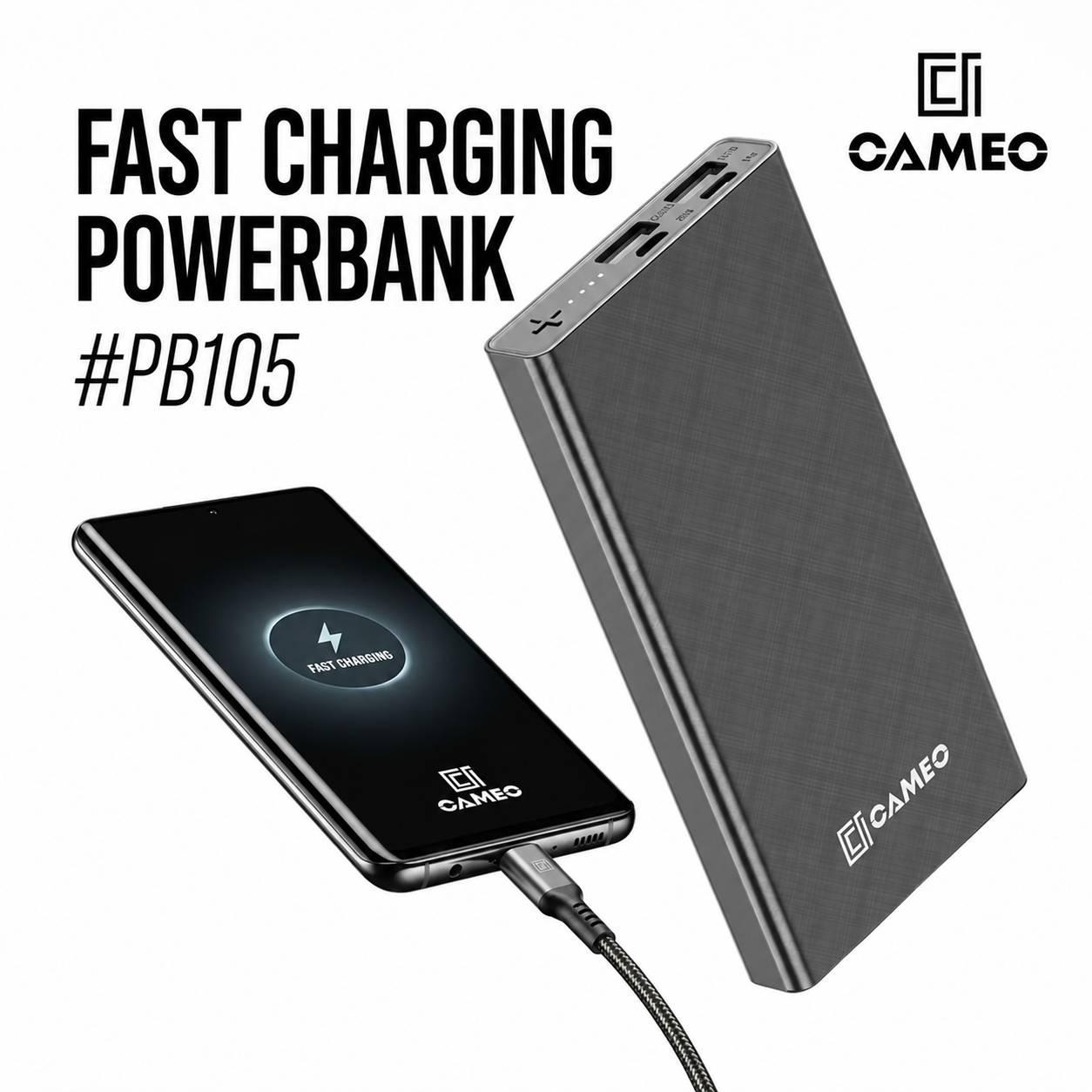 Cameo  PB105 Power Bank, a portable charger with a 10,000 mAh capacity. thumbnail 5
