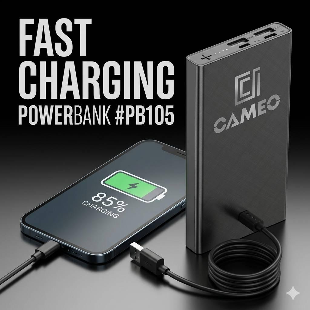 Cameo  PB105 Power Bank, a portable charger with a 10,000 mAh capacity. thumbnail 8