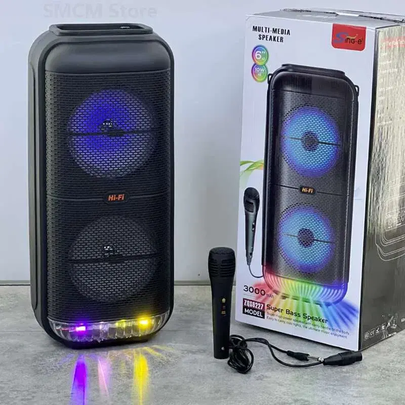 ZQS 6227 Portable Stereo Audio System with Subwoofer & Bass