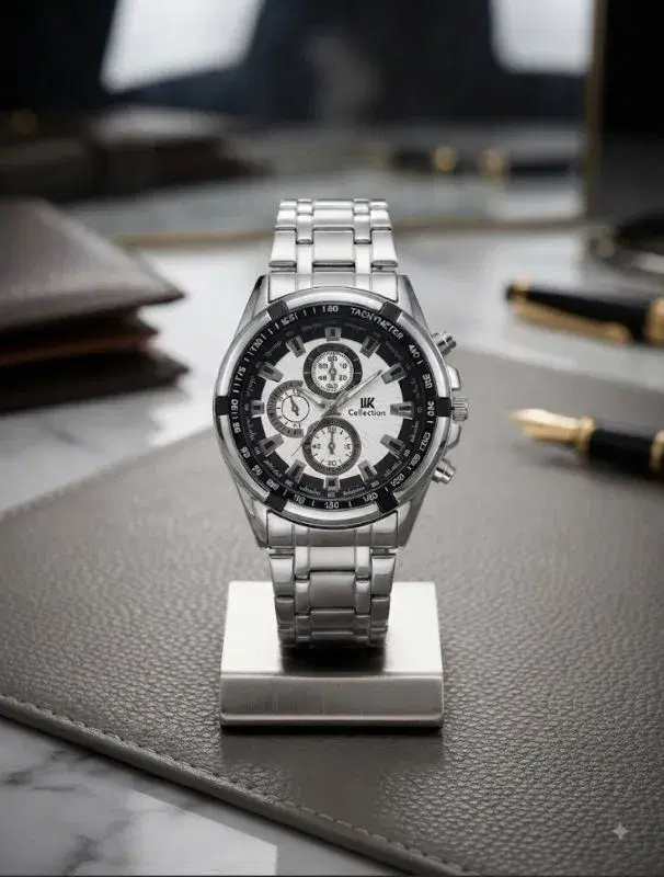IK Collection Premium Quality Stainlesss Steel Gents Wrist Watch