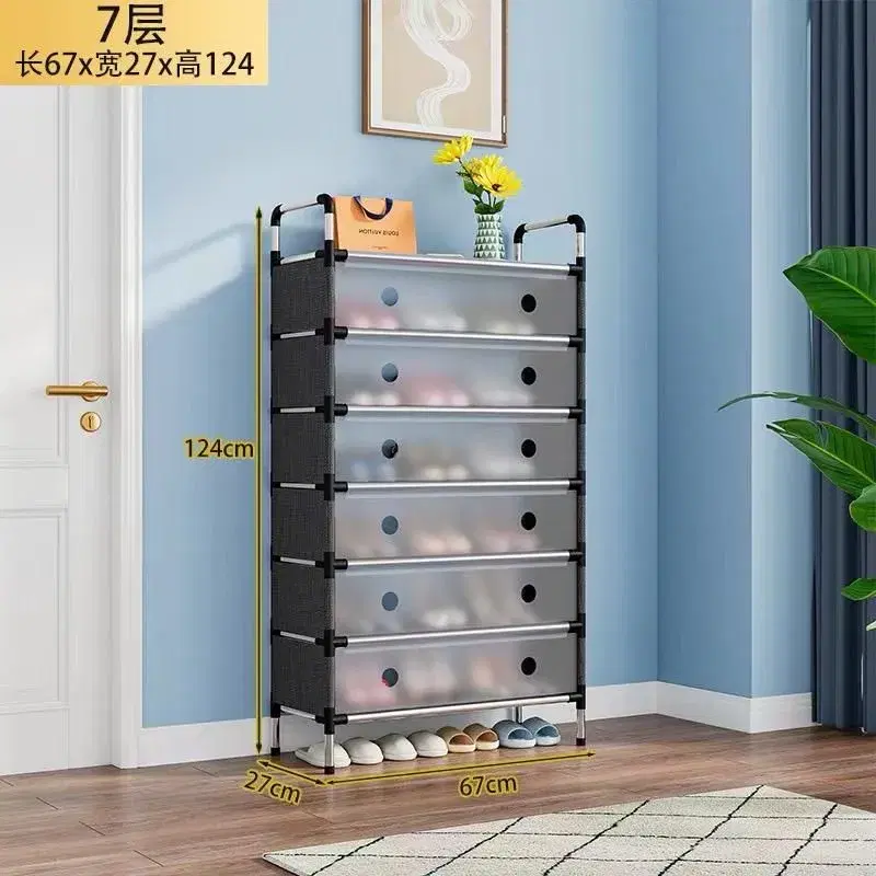 5/6/10/12-Tier Double Shoe Rack with Dustproof Cover – Large ...