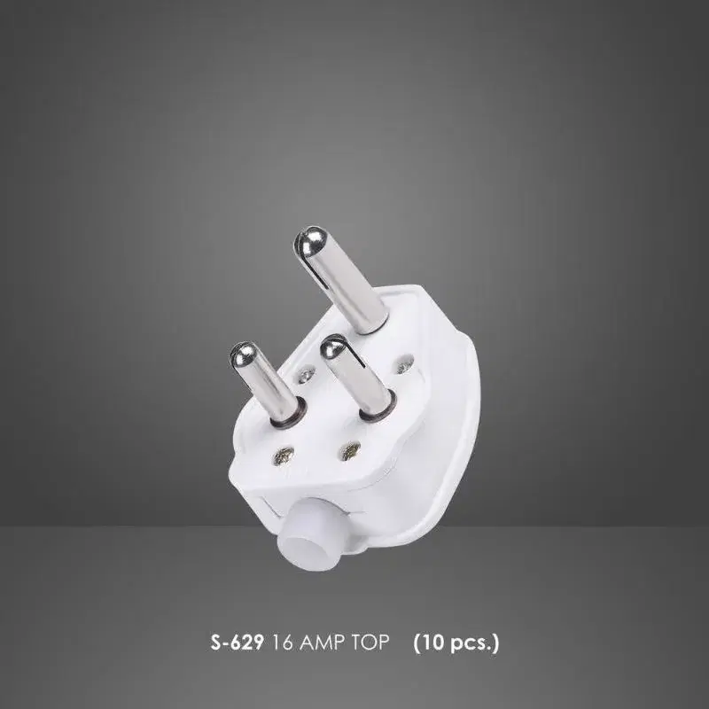 3 pin top 16 ampere Heavy-Duty Electrical Plug | Premium Quality Power Plug(10 pcs ko packet)