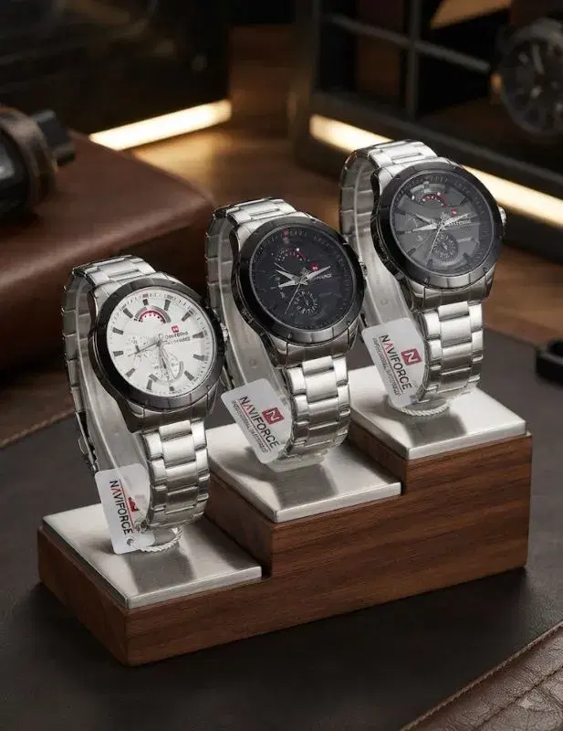 Stainless Steel Naviforce Gents Watch Perfect For Every Outfit