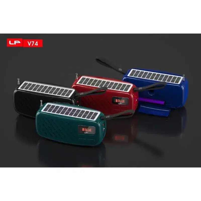LP-V74 Portable Solar Charging Stereo Wireless BT Speakers ...