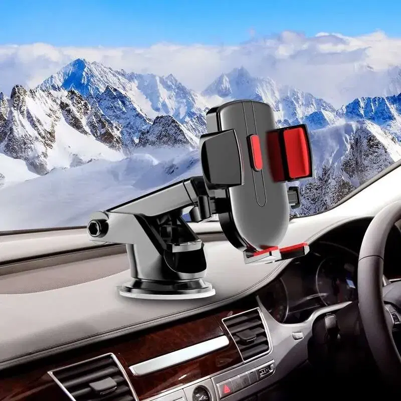 ABS Plastic Car Phone Stand with 360 Rotation for Dashboard Mounting