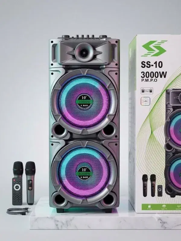 SS-10 Powered Sound System Indoor Outdoor Stage Wireless Speaker