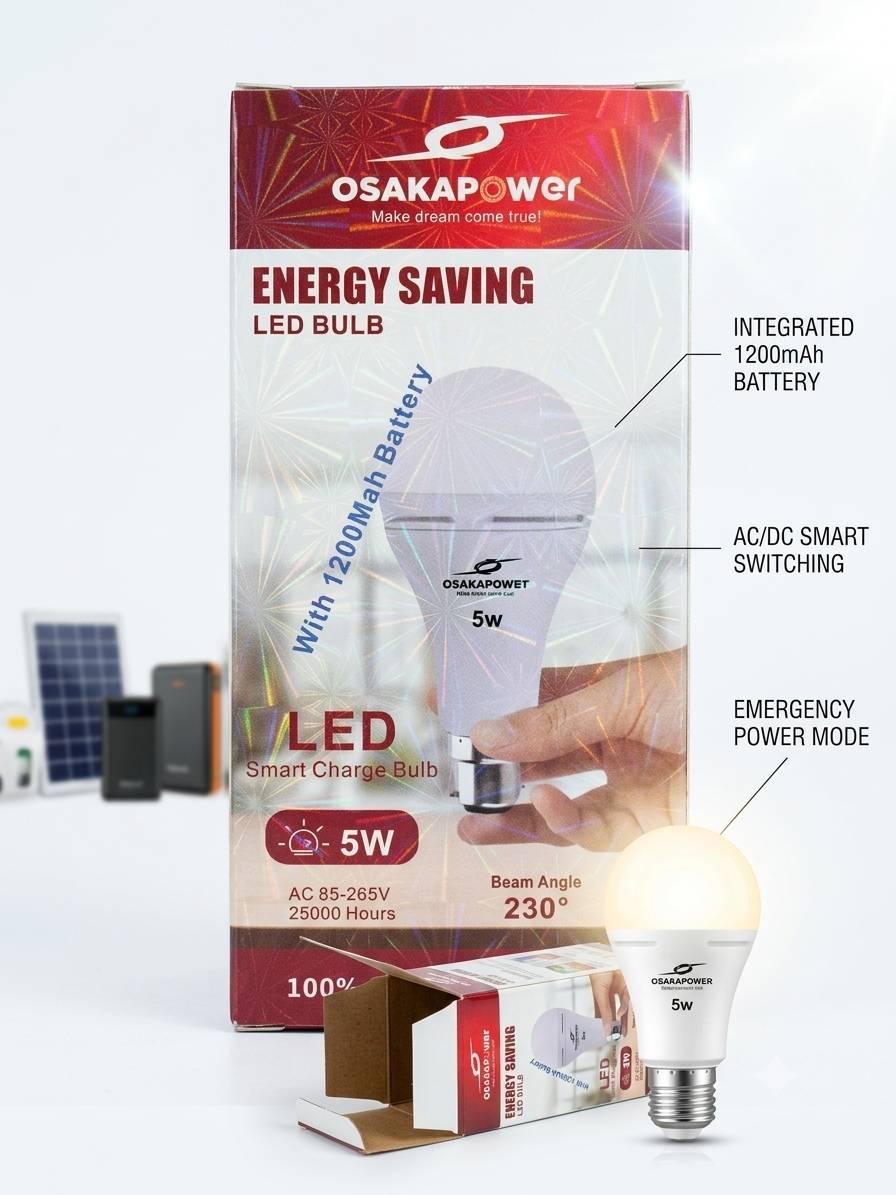 5watt Rechargeable Ac/Dc Bulb Osaka Power