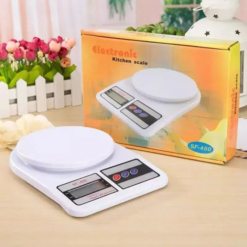Smart Choice SF-400 10kg/1g Digital Kitchen Weighing Scale | High Precision Electronic Weight Machine for Food, Cooking, Baking, Gold, Jewelry | Portable ABS Digital Scale with LCD Display